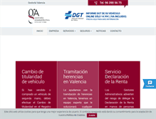 Tablet Screenshot of gestoriavalencia.com
